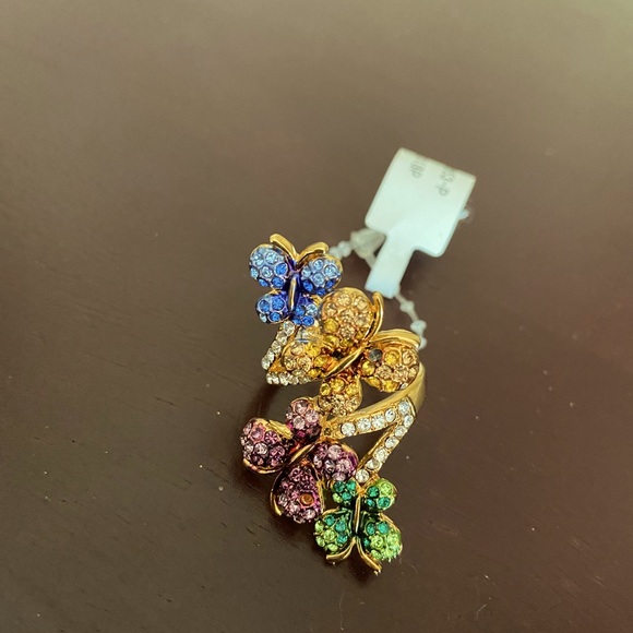 Butterfly Crystal Colors Ring - Picture 2 of 3